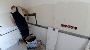 Рабочая зона кухни за 2 часа. Как класть плитку.