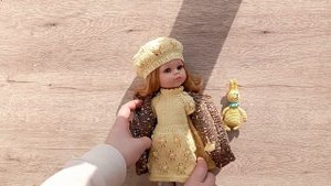 Новый вязаный комплект для куклы Паола Рейна