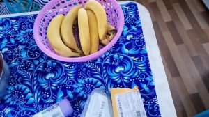 VLOG:Поехали в МФЦ/Маска  для лица с крахмалом сметаной и бананом/.