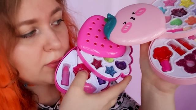 АСМР ? МАКИЯЖ ДЕТСКОЙ КОСМЕТИКОЙ с НЕОЖИДАННОЙ КОНЦОВКОЙ ? ASMR MakeUp ?