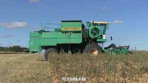 Комбайны Дон-1500Б в деле. Уборка бобов