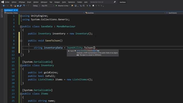 How to easily save and load data to JSON in Unity (Complete save system) смотреть онлайн