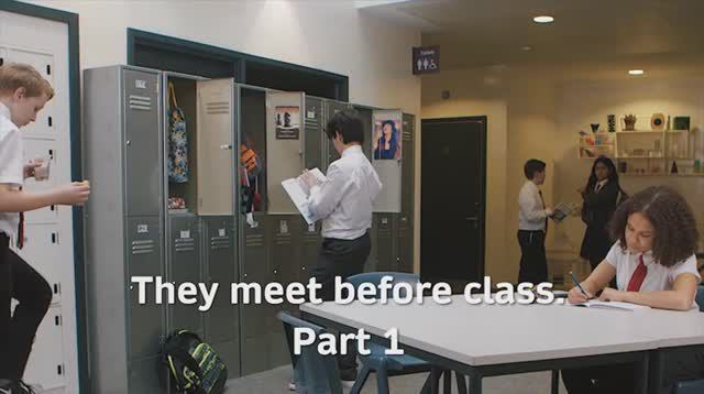 Go Getter 2. 1.2 Grammar. They meet before class (pt.1) смотреть онлайн