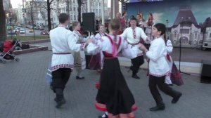 Фольклорный ансамбль "Околица" (Зеленоград) @ Пушкинская пл., Москва, 19.04.2015 (9)
