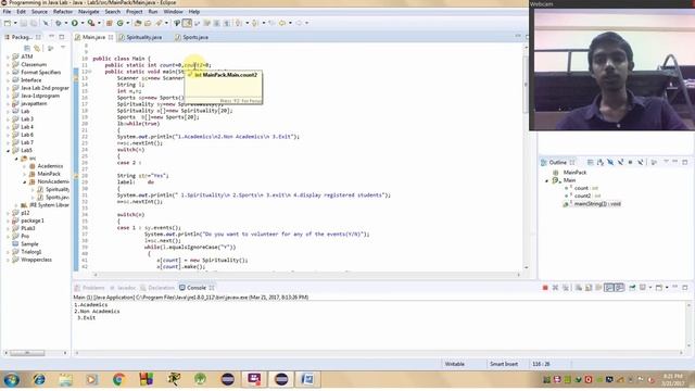 E-Record , Programming in Java lab , Experiment 5 смотреть онлайн