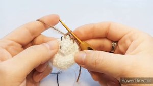 Смена цвета нити при вязании крючком по кругу. Change thread color.