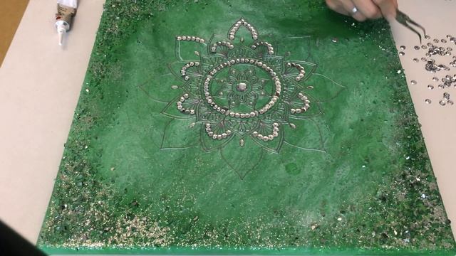 Anahata Mandala time lapse / Мандала сердечной чакры смотреть онлайн