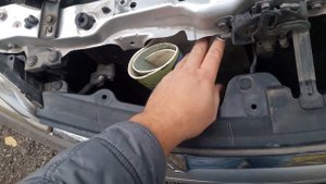 Утепляем авто на зиму.Закрыть радиатор.Toyota Wish