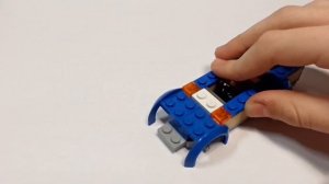 lego самоделка синяя машинка из лего | Сборка