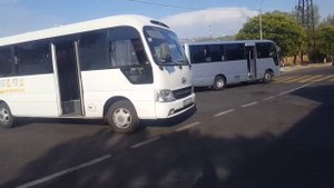 Hyundai Country JAK Nissan Civilian Deluxe Buses (Legara service )