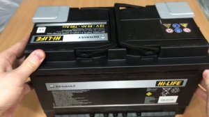 Аккумулятор Renault Hi-LIFE 12V 85Ah 760A L4 (7711419085)