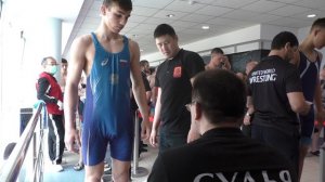 Взвешивание борцов до 75 кг. Россия 2022, до 16 лет. Элиста