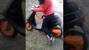 хонда дио 18.обкатка новай поршневой.