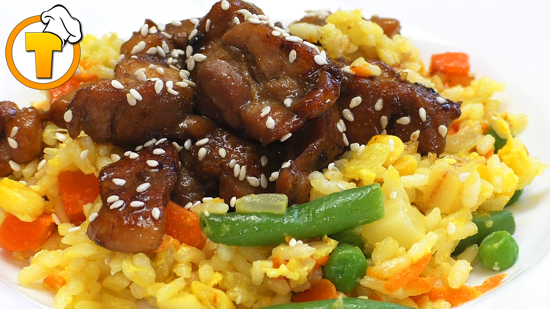 Рис с овощами и курицей. Пошаговый рецепт вкусного ужина.