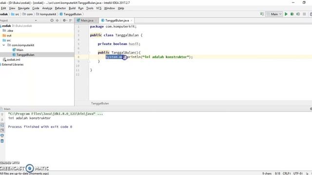PBO Java 6 Konstruktor смотреть онлайн