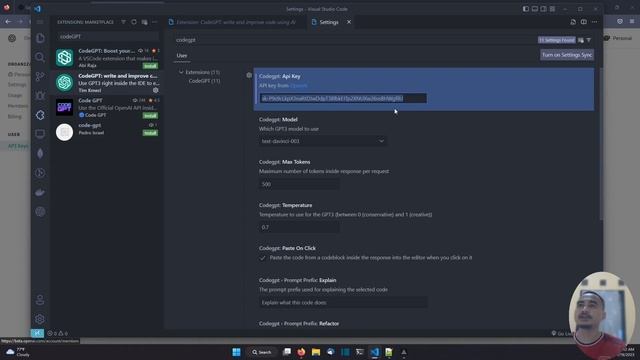 INSTALL CODEGPT DI VISUAL STUDO CODE