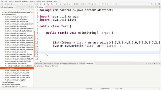 25 Java 8 Streams distinct() Method Example смотреть онлайн