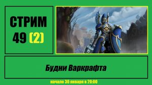 Стрим #49 (2) "Будни Варкрафта"