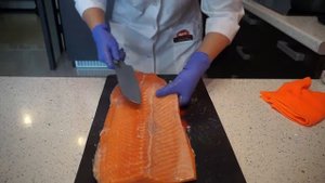 Разделка лосося