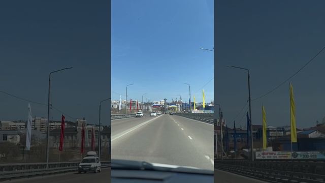 Селенгинский мост скульптура Мать Бурятия.