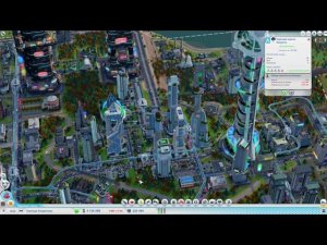 SimCity (2013) Звуки парковой короны на мега башне расслабляют...