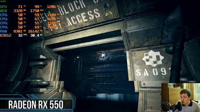 Warhammer 40,000: Darktide на слабом пк RX550