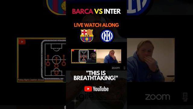 😍 Gosens Goal Vs Barcelona Reaction #intermilan #live #internazionale #gosens #footballfans #funny