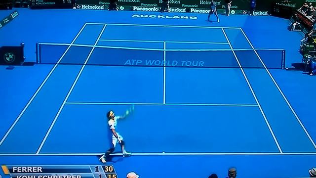 Great rallies Ferrer vs  Kohlschreiber auckland 2013