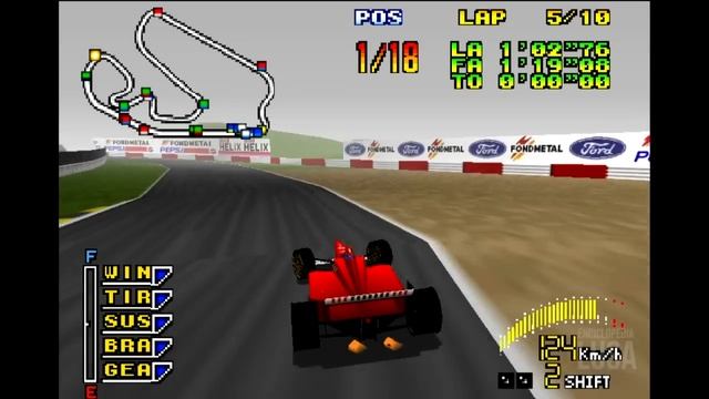 F1 Pole Position 64 - 1997 (Gameplay) смотреть онлайн