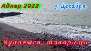 Адлер 2022/ Кудепста, пляж/ Купаемся, товарищи