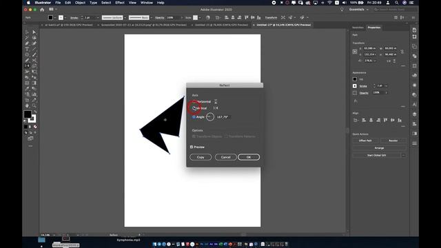 Adobe Illustrator — Как отзеркалить объект смотреть онлайн