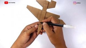 How to Make a Airplane From Cardboard - DIY Jet Fighter SU 35