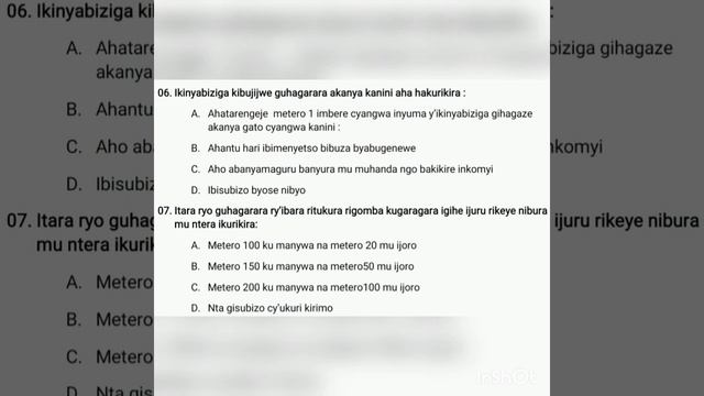 IBISUBIZO N'UBUSOBANURO BUZIMA BW'IKIZAMINI CYA PROVISOIRE CYABAJIJWE NA POLICE Computer Based(02) смотреть онлайн