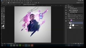 Photoshop Portrait Brush Effects Tutorial | Paint Splash in Photoshop