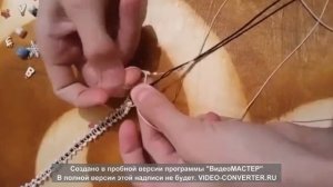 Плетение браслета | браслет из атласных шнуров