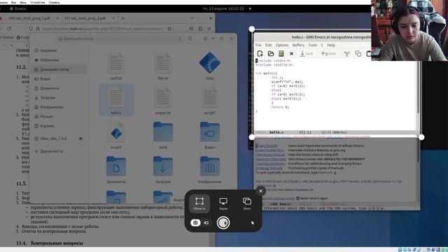 Лабораторная Работа №11. Выполнение смотреть онлайн