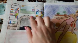 Кукольный домик  для бумажных кукол.