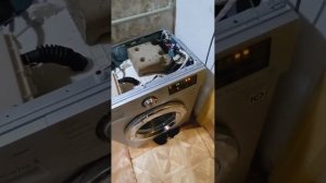 Отчет о ремонте стиральной машины LG набирала много воды и долго сливала, замена манжеты