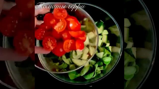 Салат с майонезом из авокадо.