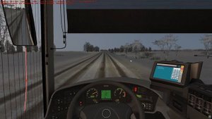 Карта, Чистогорская область 0.9.4  маршрут 129. Поездка на ABCoach_O560 (Omsi2)