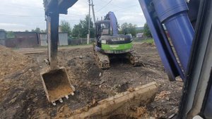 Как снять противовес с экскаватора