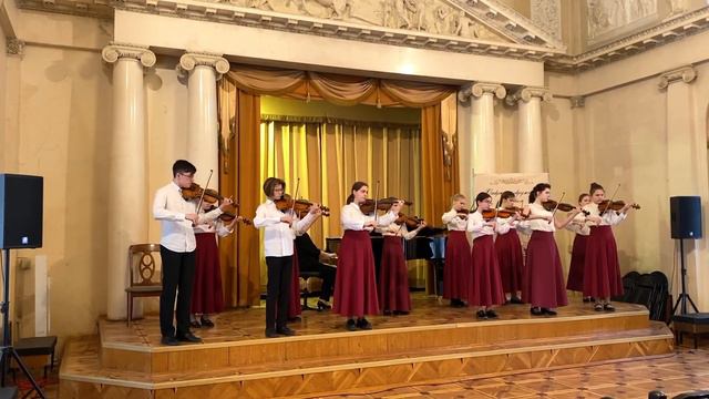 И.С. Бах Сицилиана исп. ансамбль скрипачей Квинта руководитель Ерусалимская И.М. смотреть онлайн