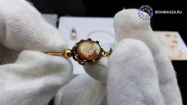 👍 👉 Серьги Maurizio Mori, Короны Камея с жемчугом, MM-OR17089. Бижутерия премиум класса из Италии