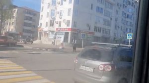 Автобус Hyundai County LWB ( ТагАЗ ), гос № B 676 УА 123, ( 2011 г.в ), маршрут №128 г. Анапа.