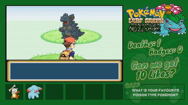 Pokemon Leaf Green Randomizer Nuzlocke Part 2 - "Trainer Malcolm" смотреть онлайн