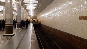 Ретропоезд метро тип А 1934 года выпуска. м. Киевская