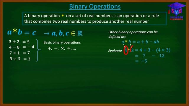 Binary Operations