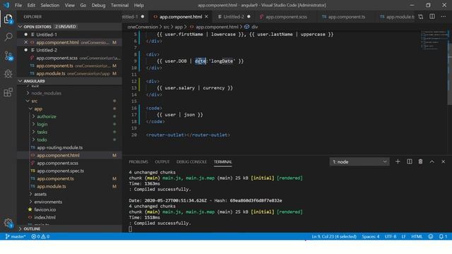 Angular 9 Tutorial For Beginners #25 - Parameterized Pipes