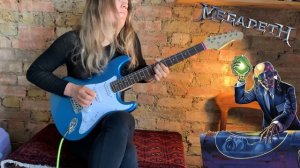 MEGADETH TORNADO OF SOULS Solo Acapella! Donner Electric Guitar DEMO