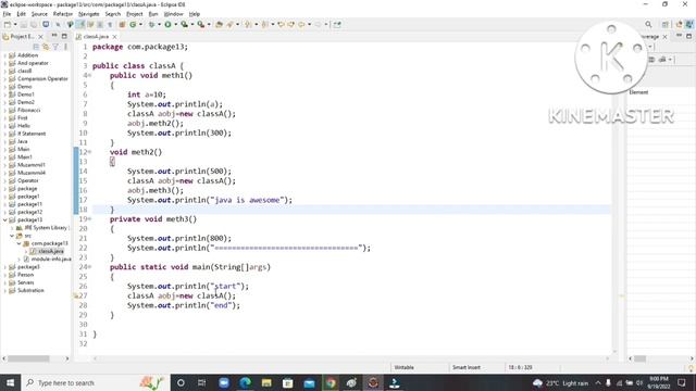 how to write a java program in eclipse and explain with syntax (@Smart Learn Coding  )